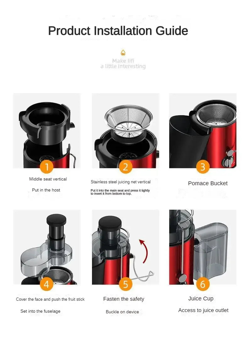 800W Centrifugal Power Juicer